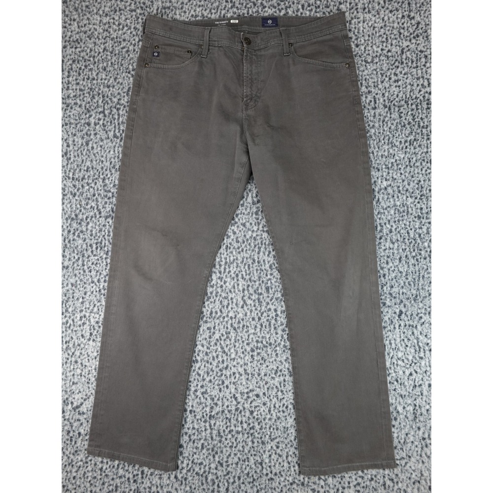 AG Adriano Goldschmied The Everett Slim Straight Mens 36‎ Grey Good Sud Denim
